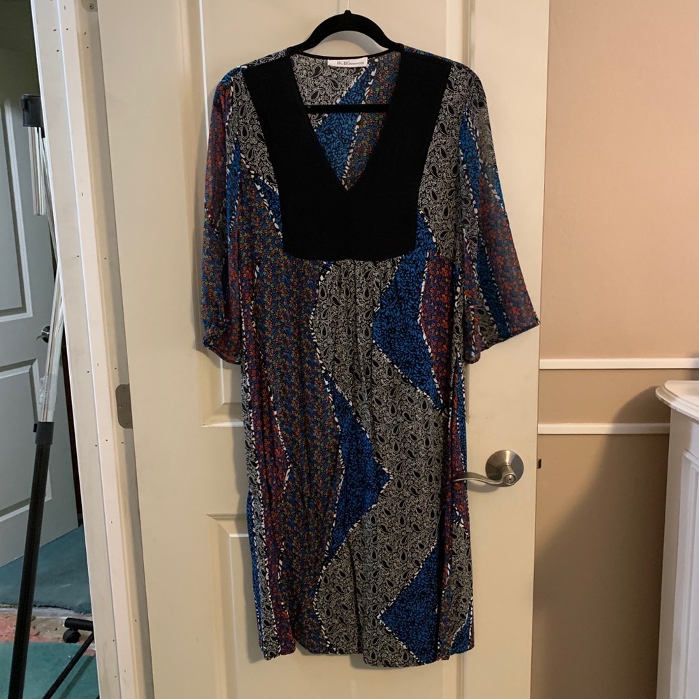 BCBGeneration Printed Midi Dress